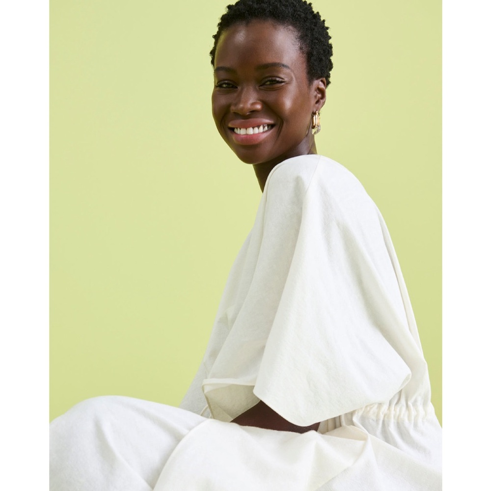 MM. Lafleur White Midi Dress with Pockets - Picture 6 of 12